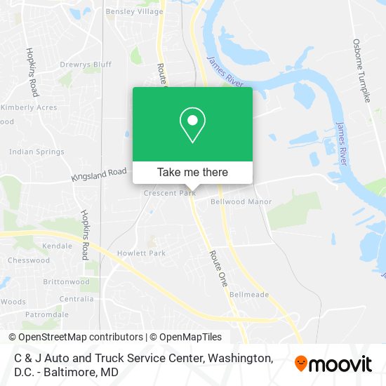 Mapa de C & J Auto and Truck Service Center