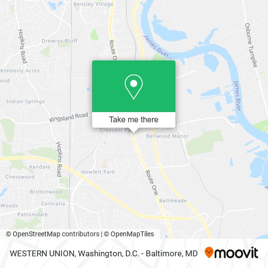WESTERN UNION map