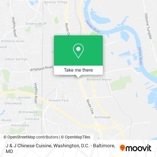 J & J Chinese Cuisine map