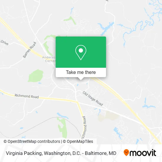 Virginia Packing map