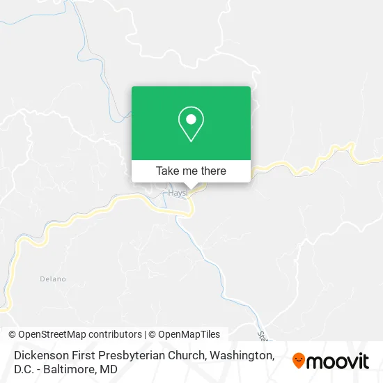 Dickenson First Presbyterian Church map