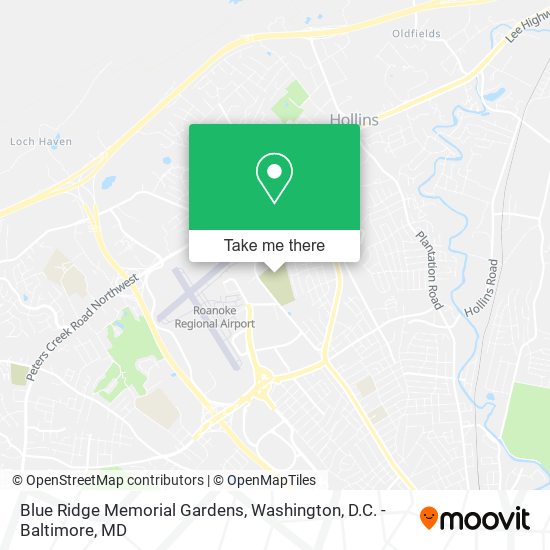 Blue Ridge Memorial Gardens map