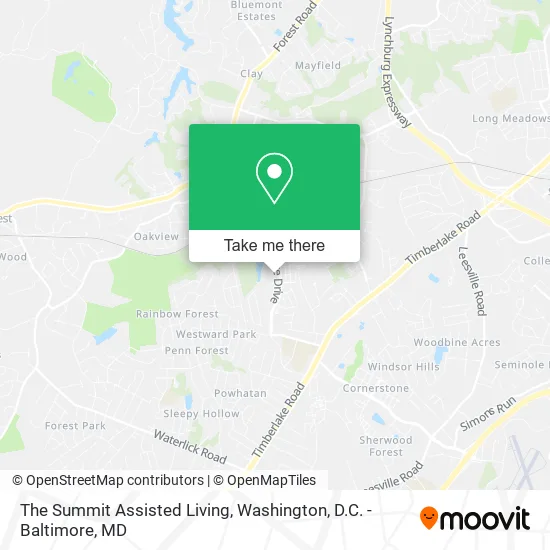 The Summit Assisted Living map
