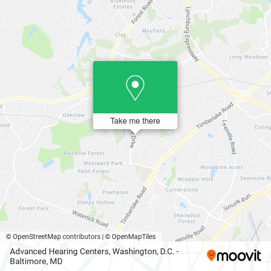 Advanced Hearing Centers map