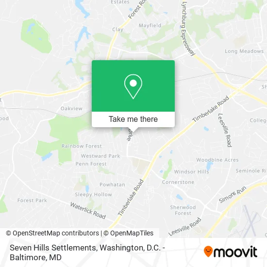 Seven Hills Settlements map