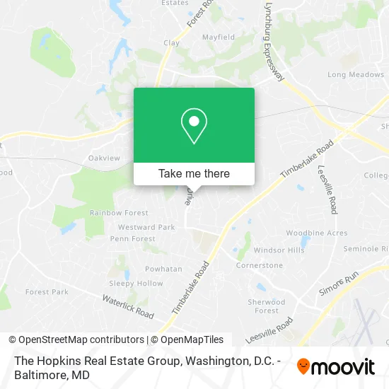 The Hopkins Real Estate Group map