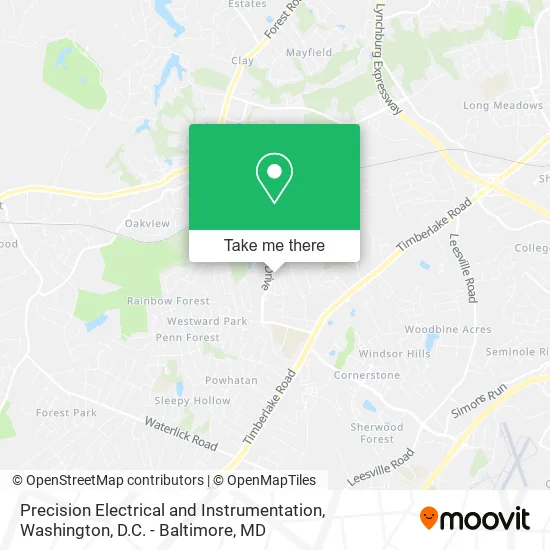 Mapa de Precision Electrical and Instrumentation