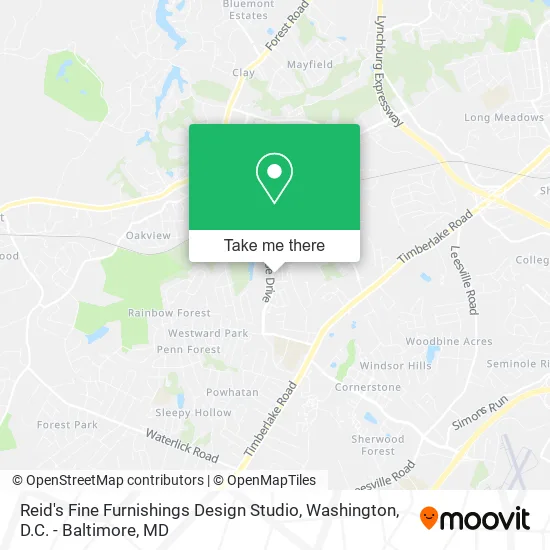 Reid's Fine Furnishings Design Studio map