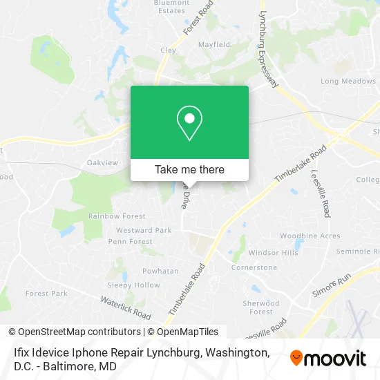 Ifix Idevice Iphone Repair Lynchburg map