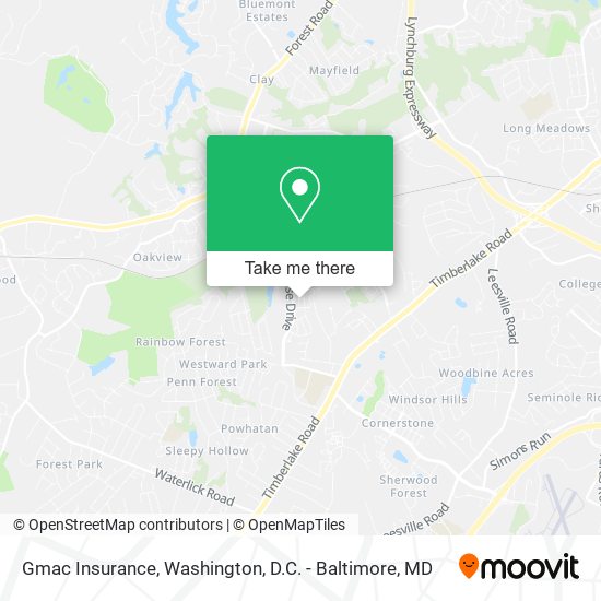 Gmac Insurance map