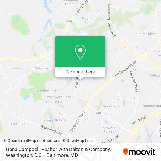 Mapa de Gena Campbell, Realtor with Dalton & Company