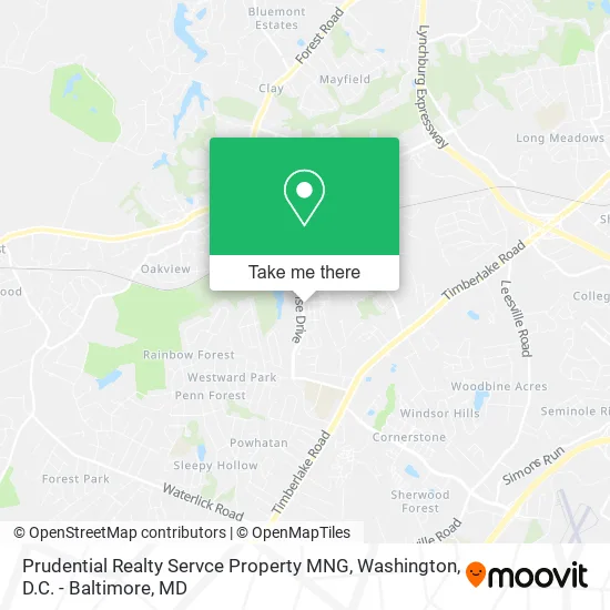 Prudential Realty Servce Property MNG map