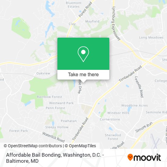 Mapa de Affordable Bail Bonding