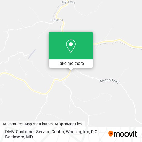 DMV Customer Service Center map