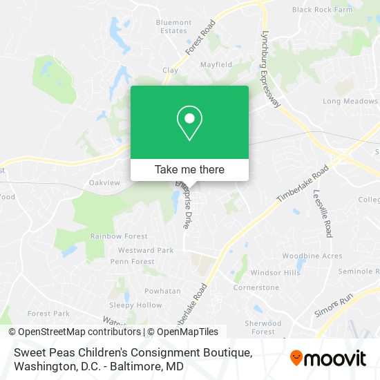 Sweet Peas Children's Consignment Boutique map