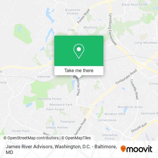 Mapa de James River Advisors