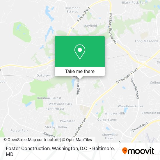 Foster Construction map