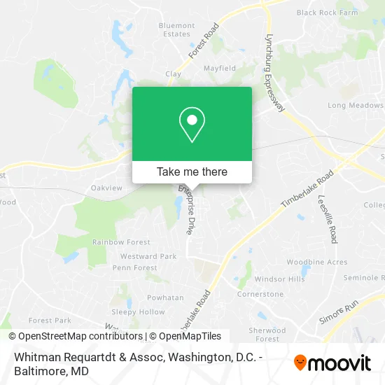 Whitman Requartdt & Assoc map