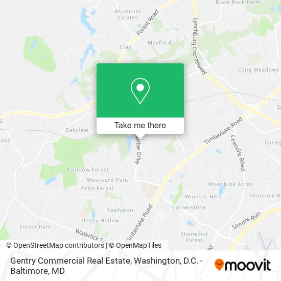 Gentry Commercial Real Estate map