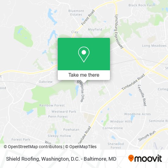 Shield Roofing map