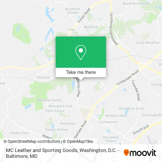 MC Leather and Sporting Goods map
