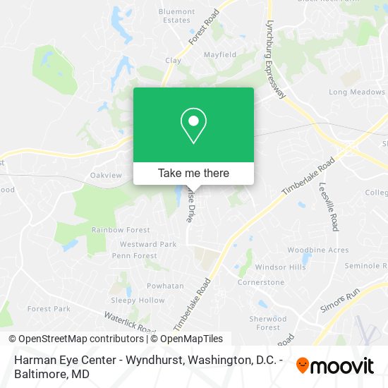 Mapa de Harman Eye Center - Wyndhurst