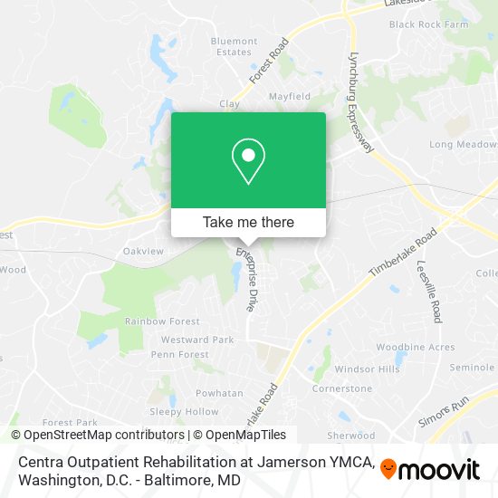 Centra Outpatient Rehabilitation at Jamerson YMCA map