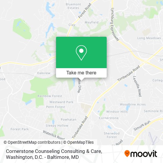 Mapa de Cornerstone Counseling Consulting & Care
