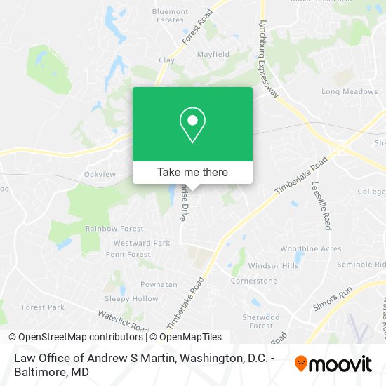 Law Office of Andrew S Martin map