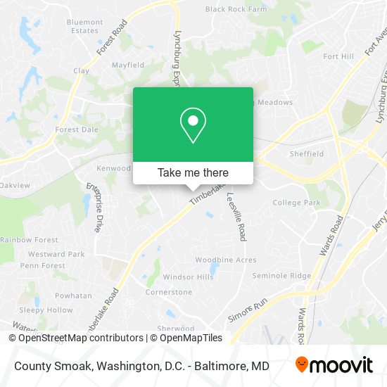County Smoak map
