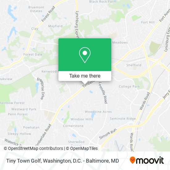 Tiny Town Golf map