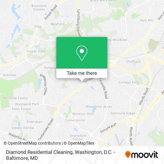 Diamond Residential Cleaning map