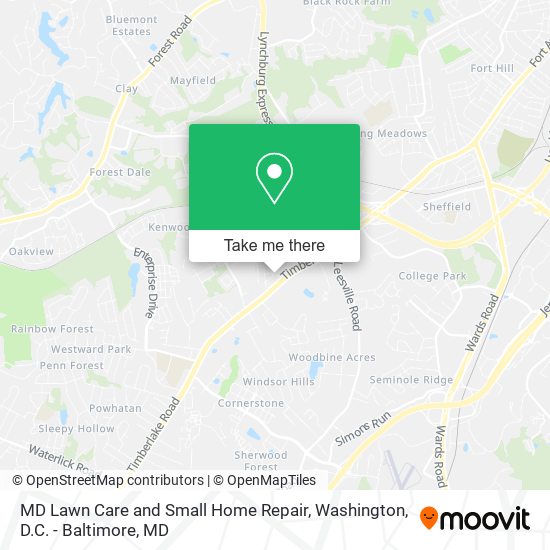 MD Lawn Care and Small Home Repair map