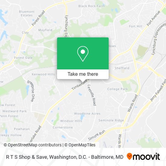 R T S Shop & Save map