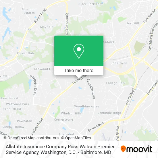 Allstate Insurance Company Russ Watson Premier Service Agency map
