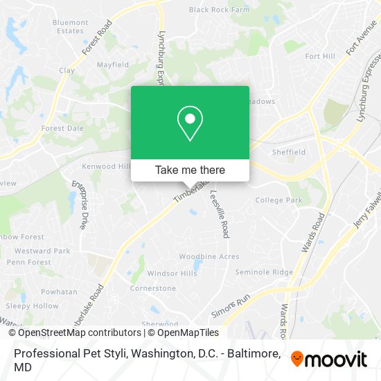 Mapa de Professional Pet Styli