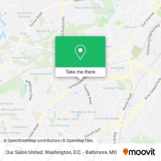 Our Salon United map