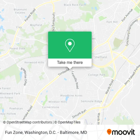 Fun Zone map