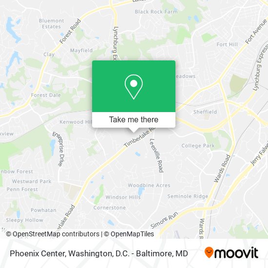 Phoenix Center map