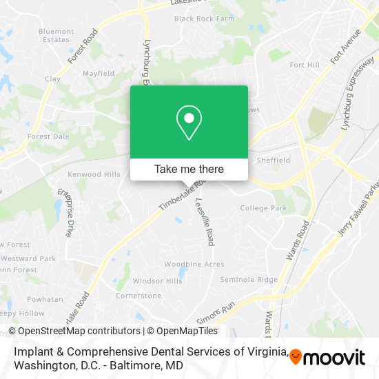 Mapa de Implant & Comprehensive Dental Services of Virginia
