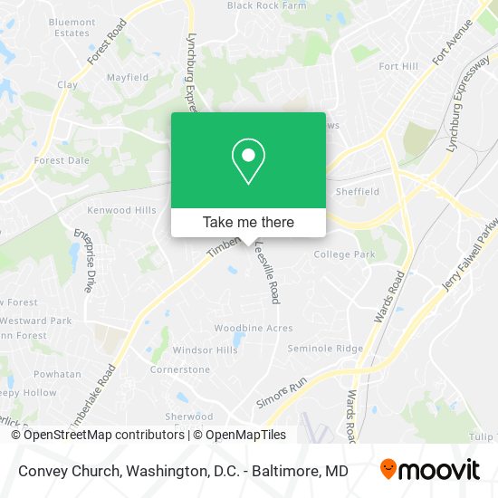 Convey Church map