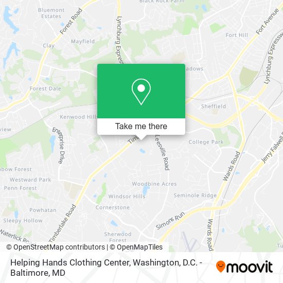 Helping Hands Clothing Center map