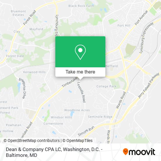 Mapa de Dean & Company CPA LC