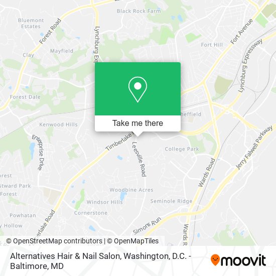 Alternatives Hair & Nail Salon map