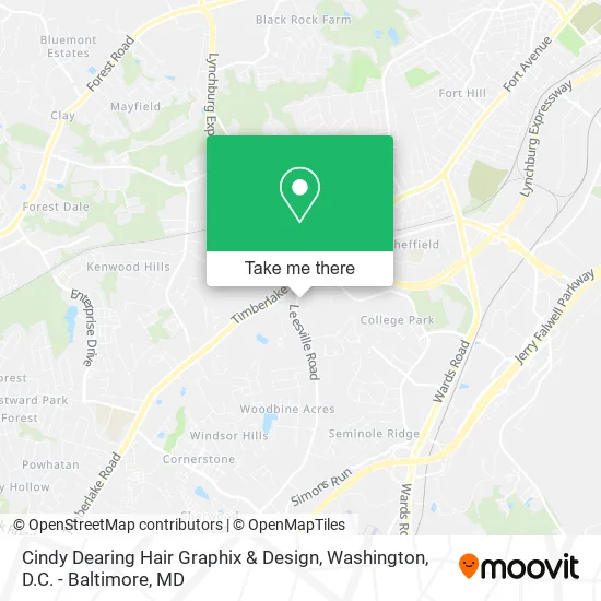 Cindy Dearing Hair Graphix & Design map