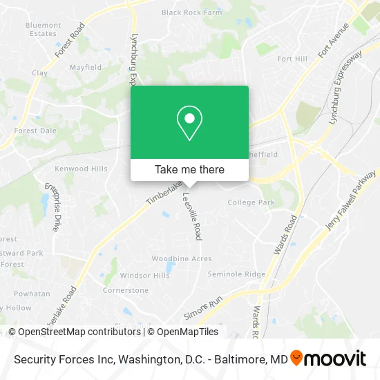 Security Forces Inc map