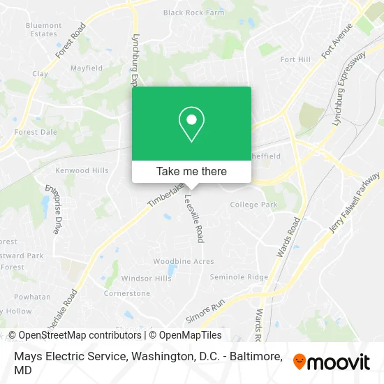 Mays Electric Service map