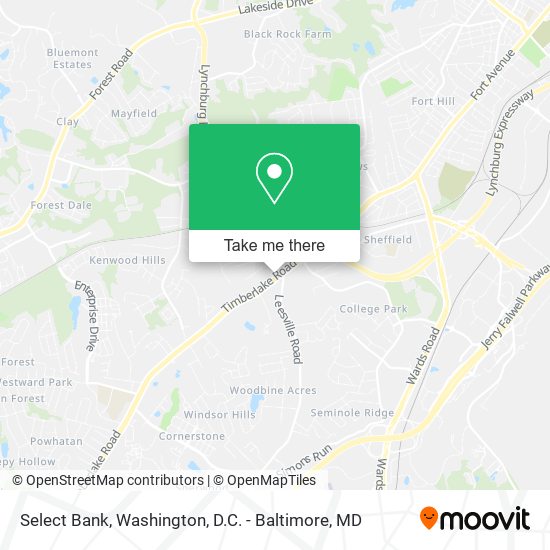 Select Bank map