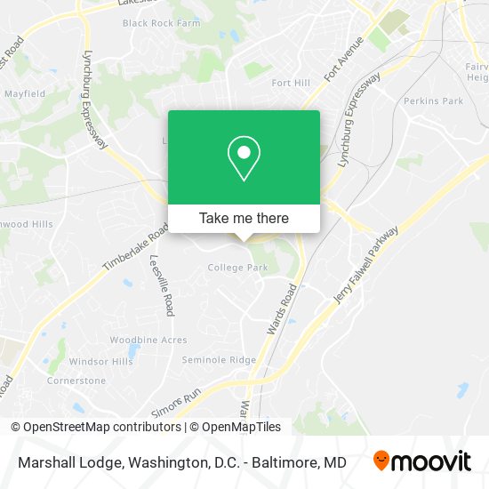 Marshall Lodge map