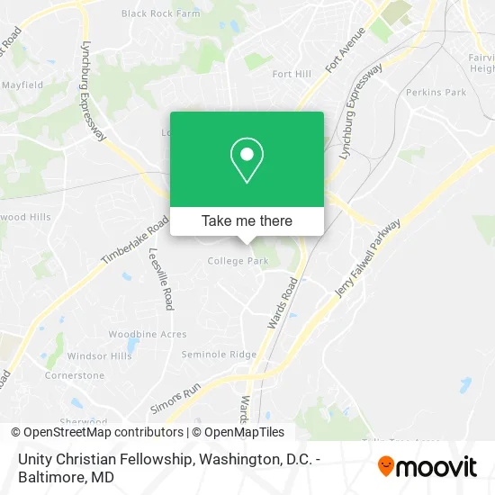 Unity Christian Fellowship map